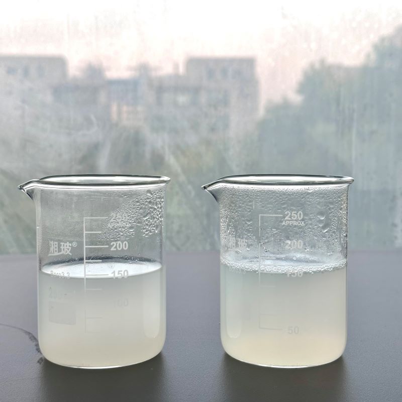 面湯渾濁程度對(duì)比